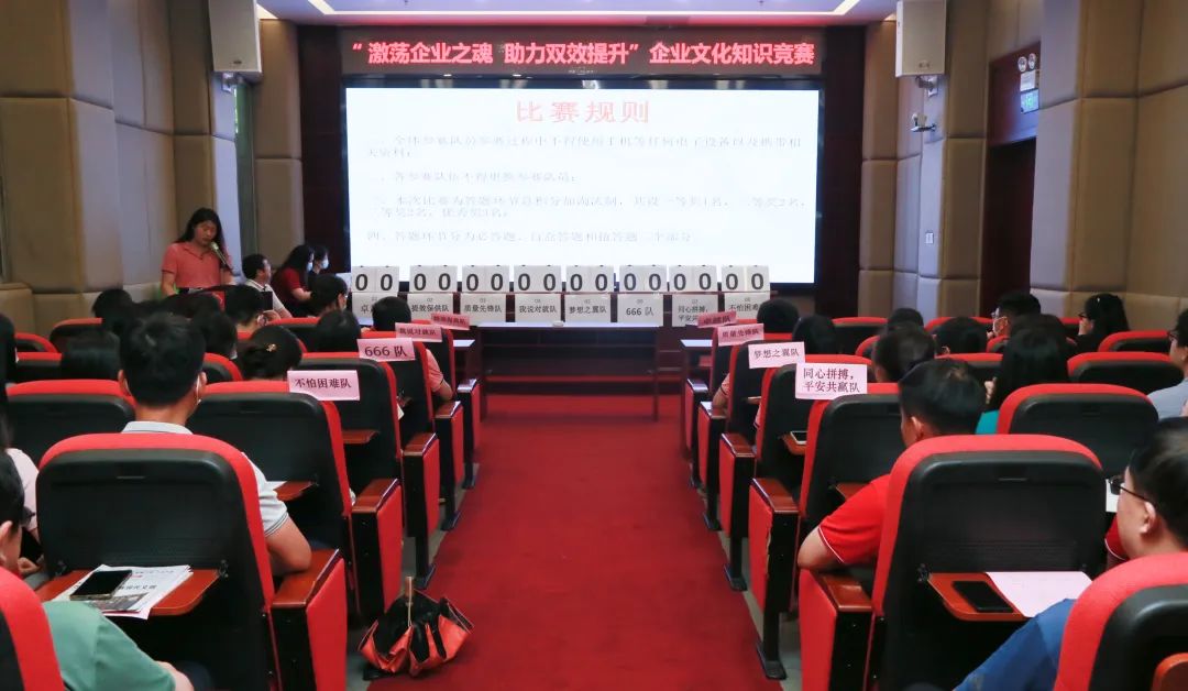 激荡企业之魂 助力双效提升——白云山银河国际公司乐成举行企业文化知识竞赛